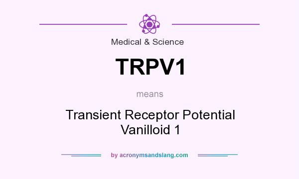 What does TRPV1 mean? It stands for Transient Receptor Potential Vanilloid 1