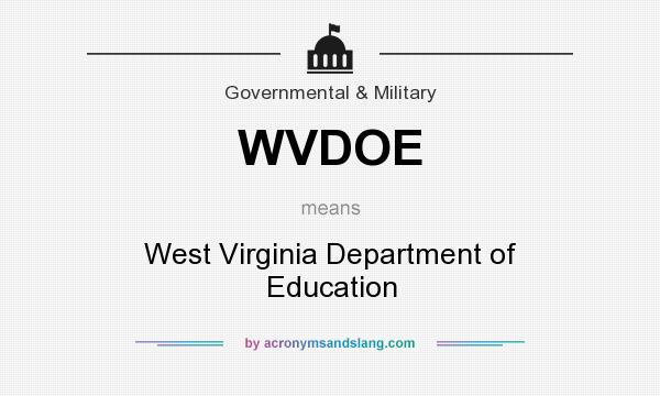 What does WVDOE mean? It stands for West Virginia Department of Education