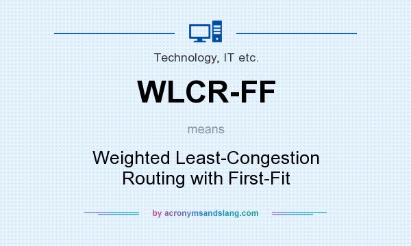 What does WLCR-FF mean? It stands for Weighted Least-Congestion Routing with First-Fit