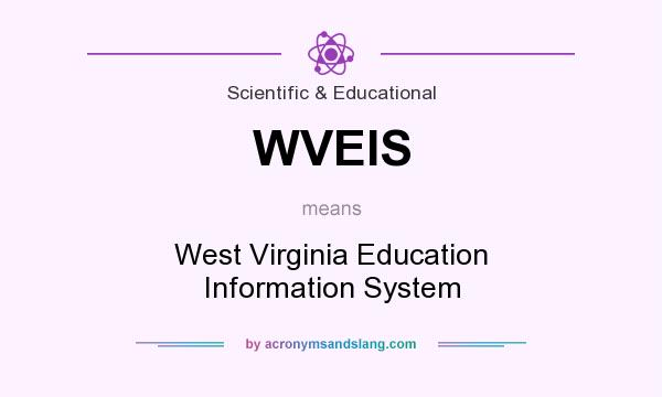 What does WVEIS mean? It stands for West Virginia Education Information System