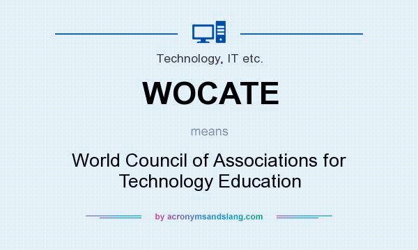 What does WOCATE mean? It stands for World Council of Associations for Technology Education