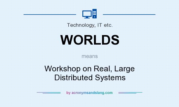 What does WORLDS mean? It stands for Workshop on Real, Large Distributed Systems