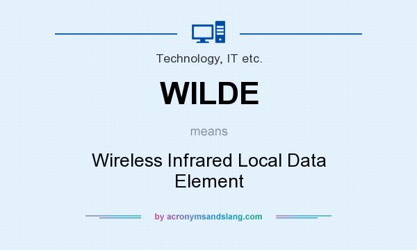 What does WILDE mean? It stands for Wireless Infrared Local Data Element