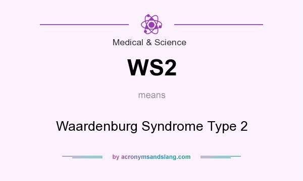 What does WS2 mean? It stands for Waardenburg Syndrome Type 2