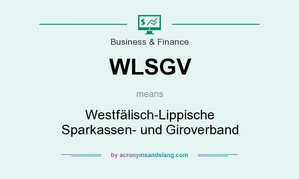 What does WLSGV mean? It stands for Westfälisch-Lippische Sparkassen- und Giroverband