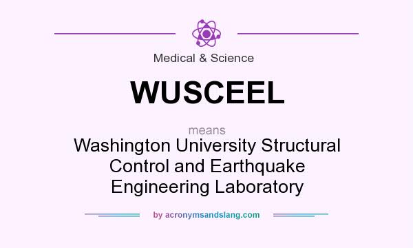 What does WUSCEEL mean? It stands for Washington University Structural Control and Earthquake Engineering Laboratory