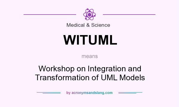 What does WITUML mean? It stands for Workshop on Integration and Transformation of UML Models