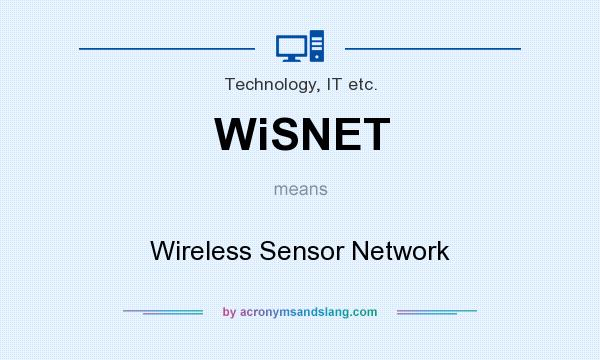 What does WiSNET mean? It stands for Wireless Sensor Network