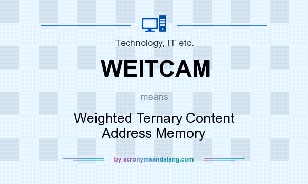 What does WEITCAM mean? It stands for Weighted Ternary Content Address Memory