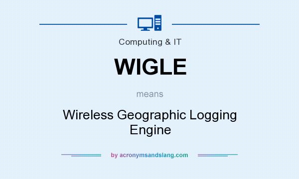 What does WIGLE mean? It stands for Wireless Geographic Logging Engine