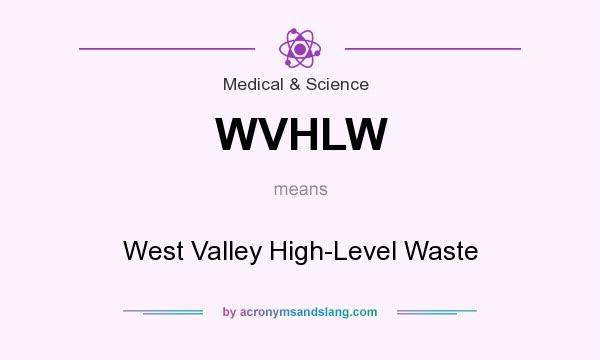 What does WVHLW mean? It stands for West Valley High-Level Waste