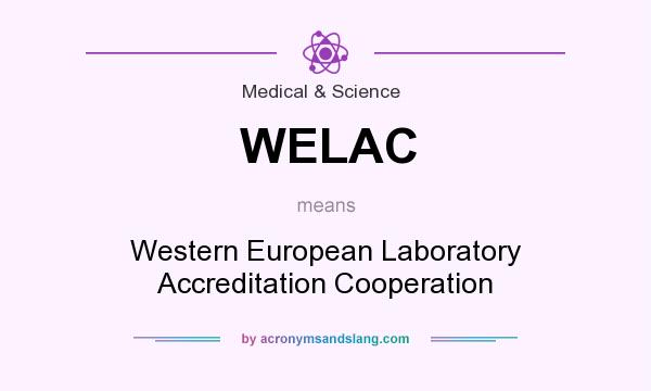 What does WELAC mean? It stands for Western European Laboratory Accreditation Cooperation