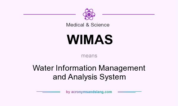 What does WIMAS mean? It stands for Water Information Management and Analysis System