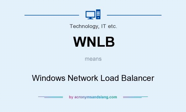 What does WNLB mean? It stands for Windows Network Load Balancer