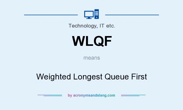 What does WLQF mean? It stands for Weighted Longest Queue First