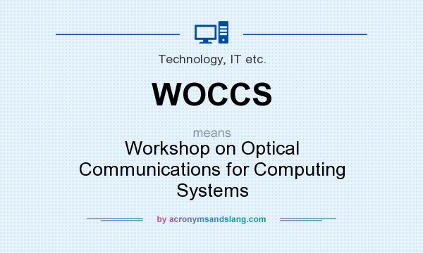 What does WOCCS mean? It stands for Workshop on Optical Communications for Computing Systems