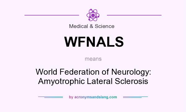 What does WFNALS mean? It stands for World Federation of Neurology: Amyotrophic Lateral Sclerosis
