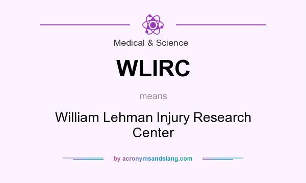 What does WLIRC mean? It stands for William Lehman Injury Research Center