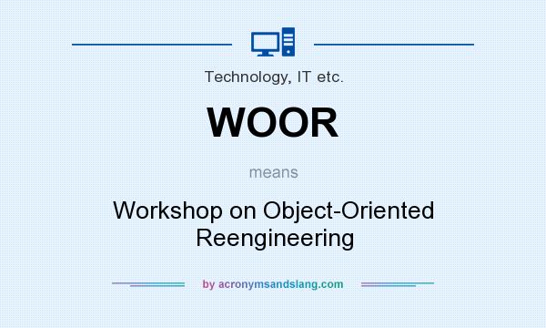 What does WOOR mean? It stands for Workshop on Object-Oriented Reengineering