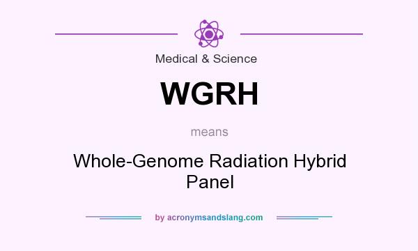 What does WGRH mean? It stands for Whole-Genome Radiation Hybrid Panel
