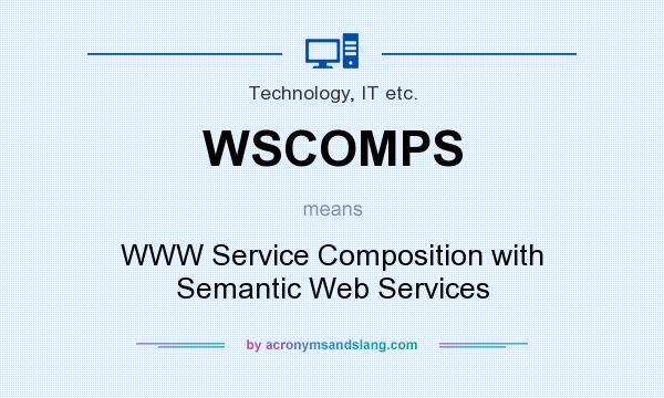 What does WSCOMPS mean? It stands for WWW Service Composition with Semantic Web Services