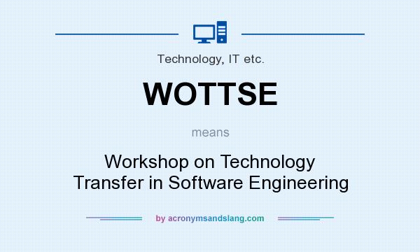 What does WOTTSE mean? It stands for Workshop on Technology Transfer in Software Engineering