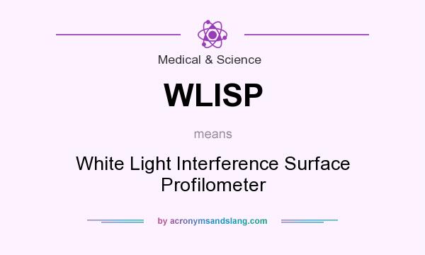 What does WLISP mean? It stands for White Light Interference Surface Profilometer