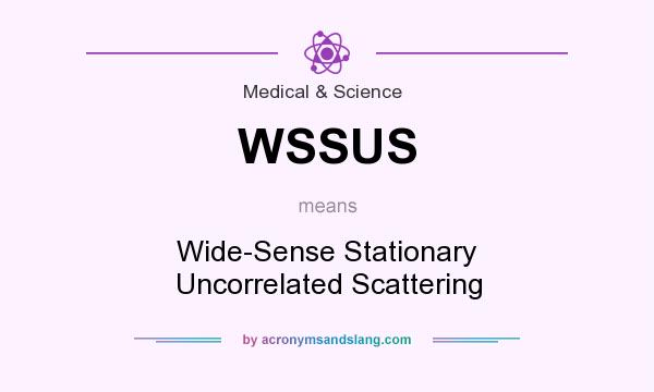 What does WSSUS mean? It stands for Wide-Sense Stationary Uncorrelated Scattering