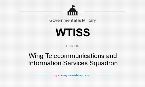 What does WTISS mean? It stands for Wing Telecommunications and Information Services Squadron