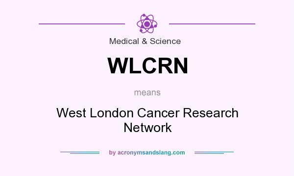 What does WLCRN mean? It stands for West London Cancer Research Network