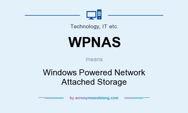 What does WPNAS mean? It stands for Windows Powered Network Attached Storage