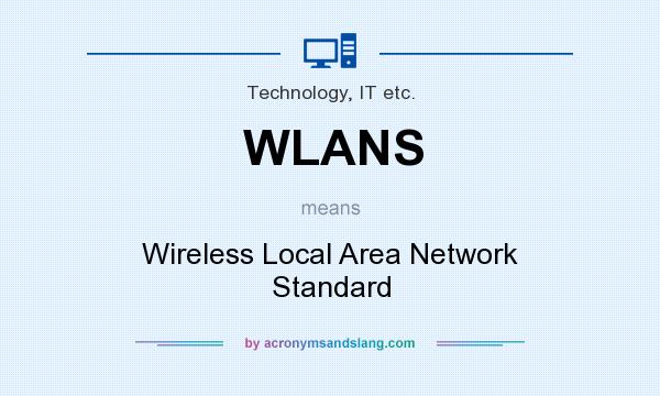 What does WLANS mean? It stands for Wireless Local Area Network Standard