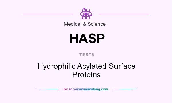 What does HASP mean? It stands for Hydrophilic Acylated Surface Proteins