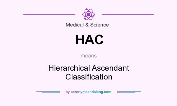 What does HAC mean? It stands for Hierarchical Ascendant Classification