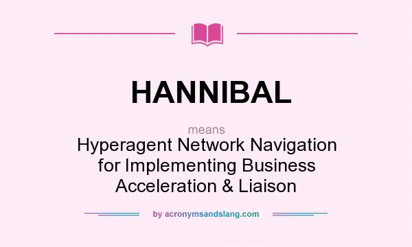 What does HANNIBAL mean? It stands for Hyperagent Network Navigation for Implementing Business Acceleration & Liaison
