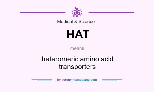 What does HAT mean? It stands for heteromeric amino acid transporters