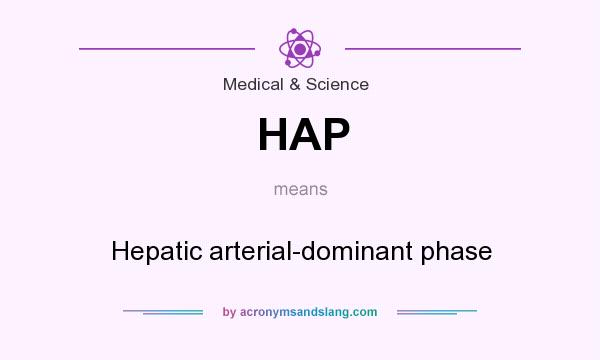 What does HAP mean? It stands for Hepatic arterial-dominant phase