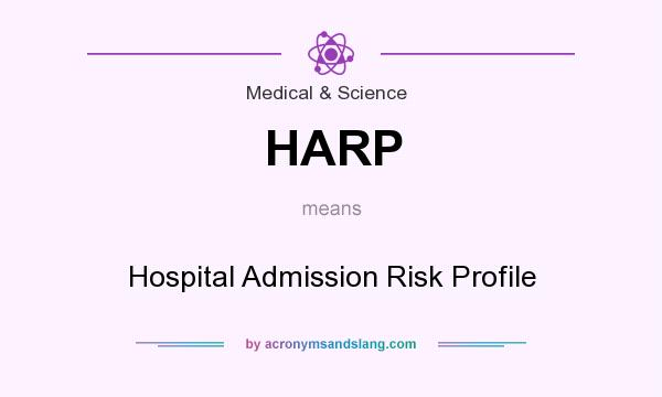 What does HARP mean? It stands for Hospital Admission Risk Profile