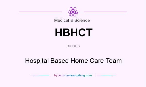 What does HBHCT mean? It stands for Hospital Based Home Care Team