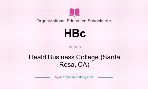 What does HBc mean? It stands for Heald Business College (Santa Rosa, CA)