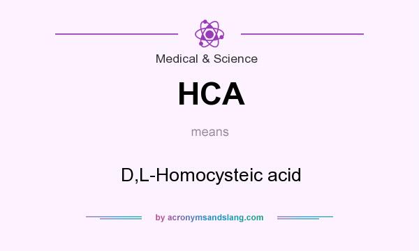 What does HCA mean? It stands for D,L-Homocysteic acid