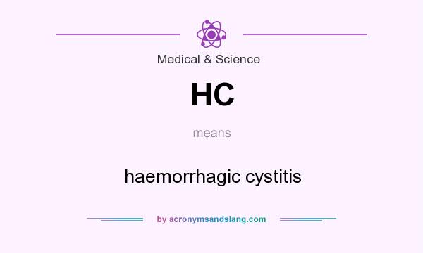 What does HC mean? It stands for haemorrhagic cystitis
