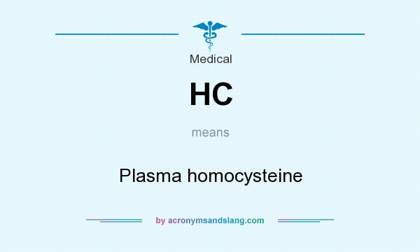 What does HC mean? It stands for Plasma homocysteine