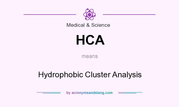 What does HCA mean? It stands for Hydrophobic Cluster Analysis