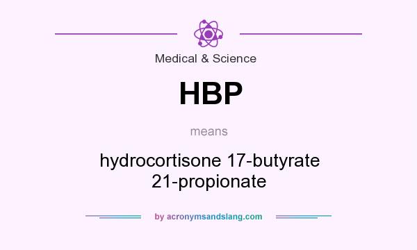 What does HBP mean? It stands for hydrocortisone 17-butyrate 21-propionate