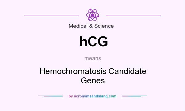What does hCG mean? It stands for Hemochromatosis Candidate Genes