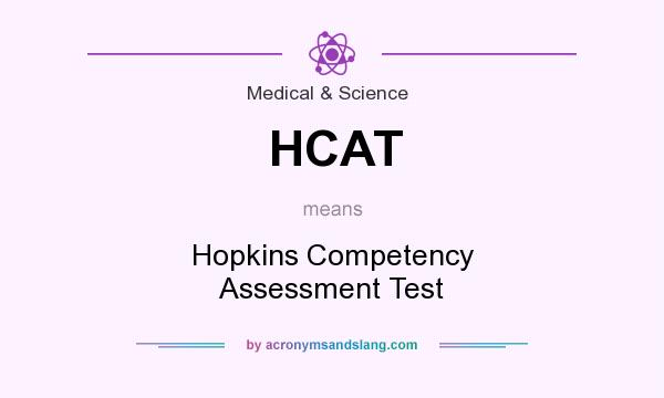 What does HCAT mean? It stands for Hopkins Competency Assessment Test