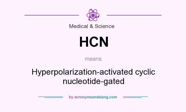 What does HCN mean? It stands for Hyperpolarization-activated cyclic nucleotide-gated