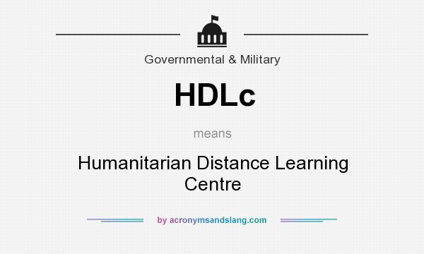 What does HDLc mean? It stands for Humanitarian Distance Learning Centre