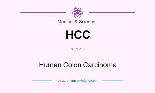 What does HCC mean? It stands for Human Colon Carcinoma